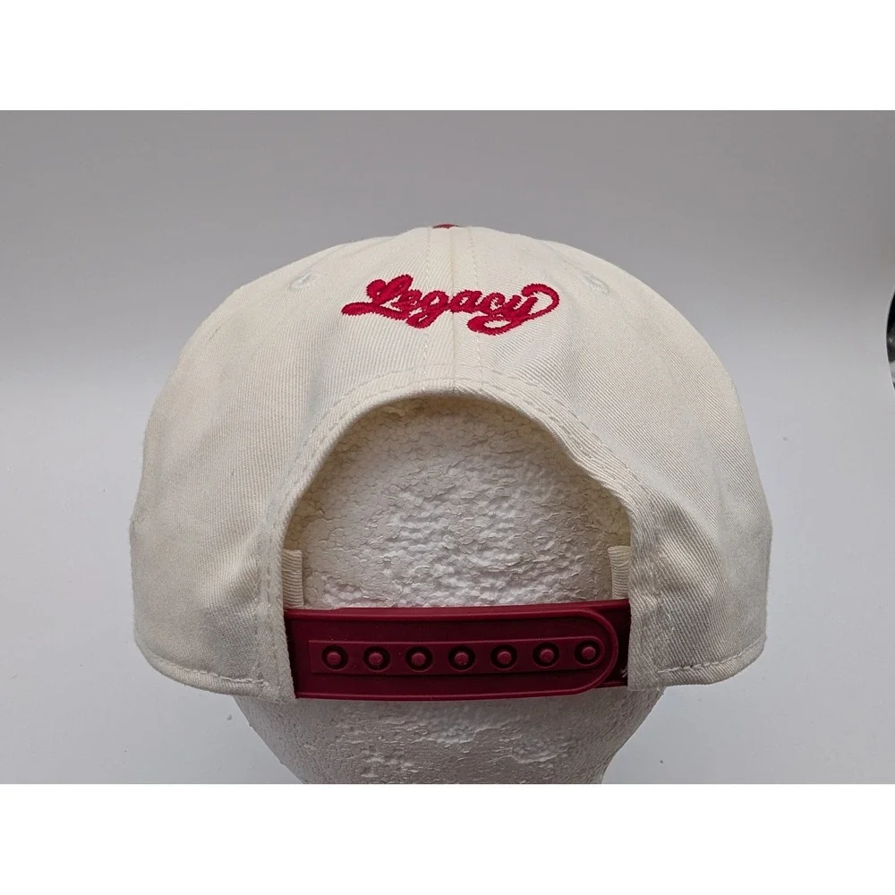 AS Colour Legacy Dripping Dice Snapback Hat Cream Red 2-Tone 5-Panel Cap